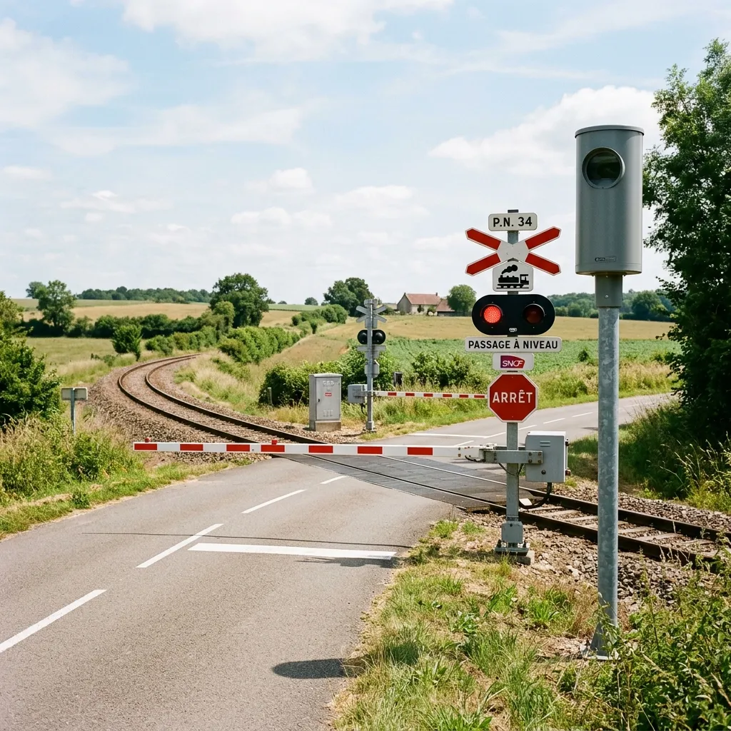 Photo réaliste du Radar passage à niveau